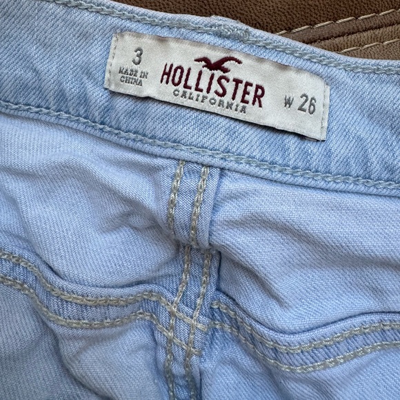 HOLLISTER Jean Denim Shorts Sz 3 - Picture 3 of 4